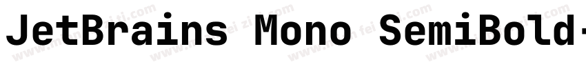 JetBrains Mono SemiBold字体转换